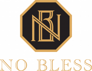 Logo doré et noir NO BLESS