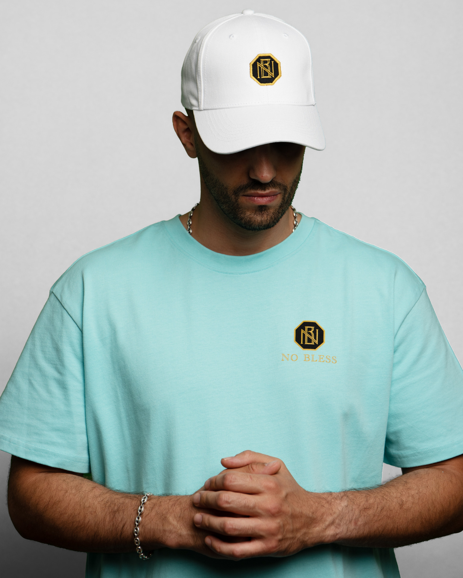 Casquette en coton Blanc NO BLESS