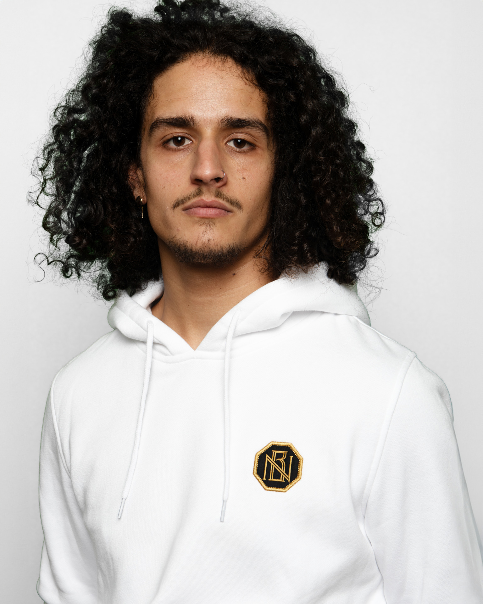 Sweat à capuche pour homme Blanc NO BLESS