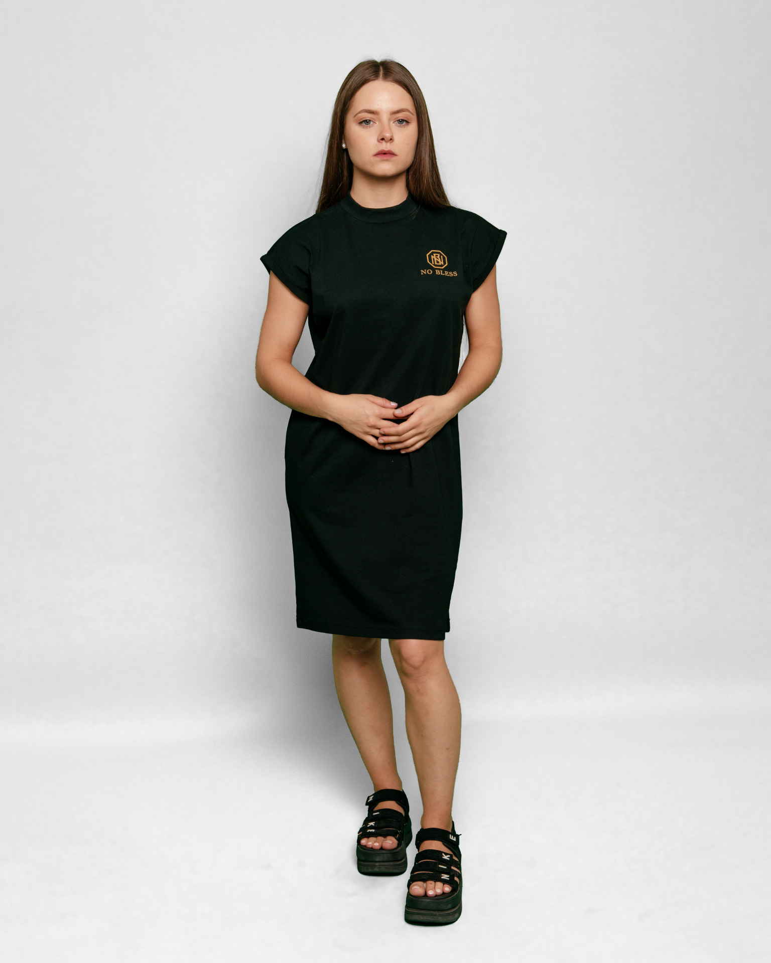 Robe T-shirt pour femme Noir NO BLESS